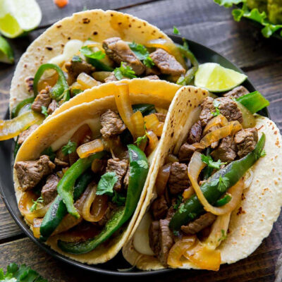 Asadero Cheese and Steak Tacos