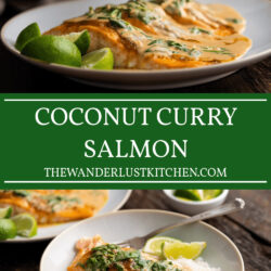 Coconut Curry Salmon Recipe Pin