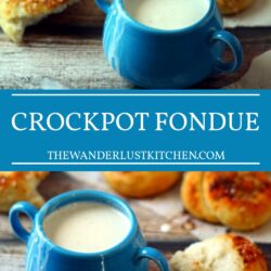 Quick Crockpot Fondue Recipe Pin