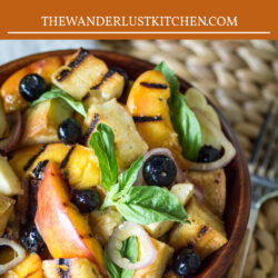 Grilled Panzanella Salad Recipe Pin