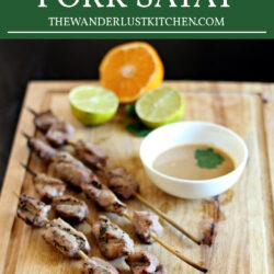 Indonesian Pork Satay Recipe Pin