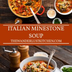 Italian Minestrone Soup Recipe Pin