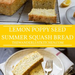 Lemon Poppy Seed Summer Squash Bread Recipe Pin