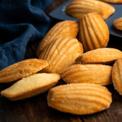 Soft and spongey with a fun shape and texture is the best way to describe these Madeline Cookies. They use simple ingredients from your pantry and come together in less than 30 minutes!