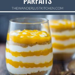 Mango Cheesecake Parfaits Recipe Pin
