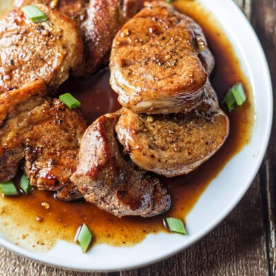 Maple Balsamic Pork Medallions Recipe.
