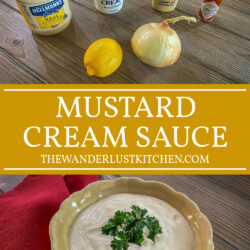 Mustard Cream Sauce Recipe Pin