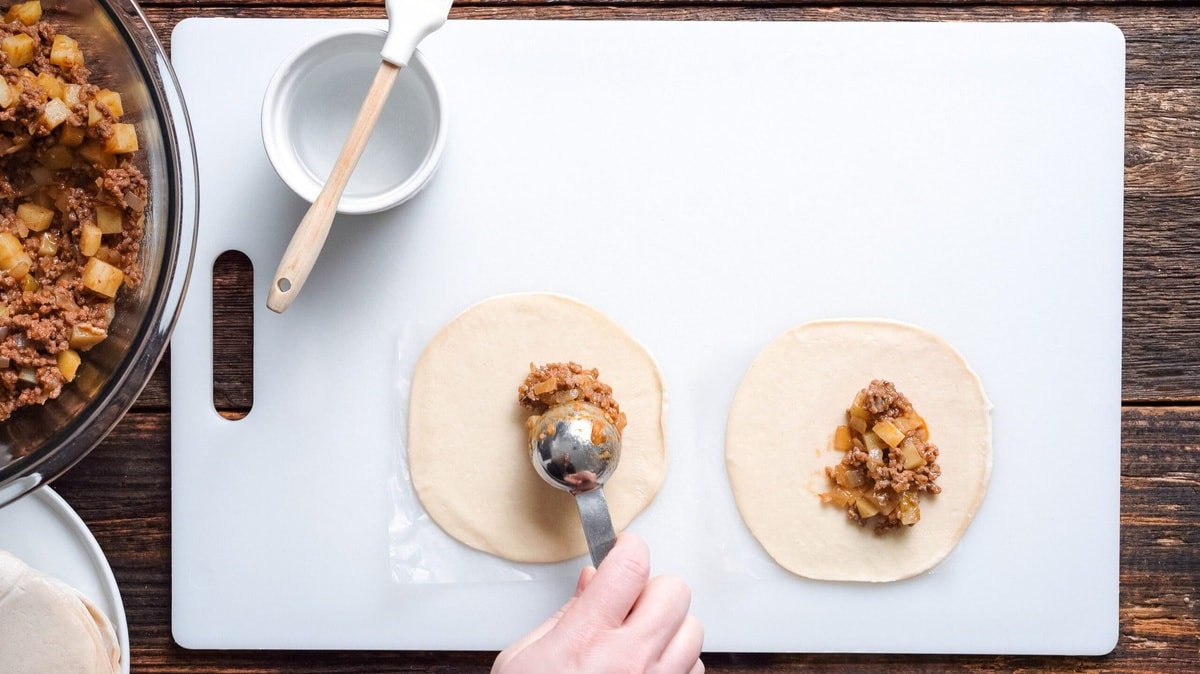 Filling for Puerto Rican empanadas.