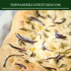 Rosemary and Red Onion Focaccia Recipe Pin