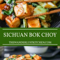 Sichuan Tofu Bok Choy Stir Fry Recipe Pin