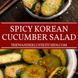 Spicy Korean Cucumber Salad Recipe Pin