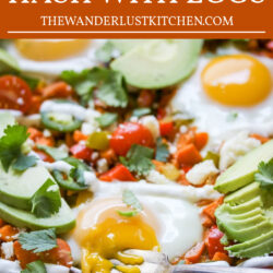 Sweet Potato Hash with Eggs Recipe Pin