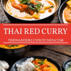 Thai Red Curry (Vegan) Recipe Pin