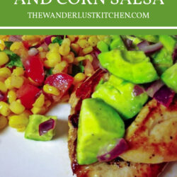 Avocado Chicken and Corn Salsa Recipe Pin